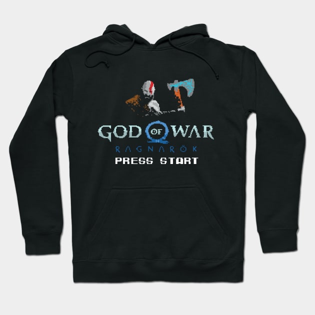 God of War Ragnarok 8 bits Hoodie by Jawes